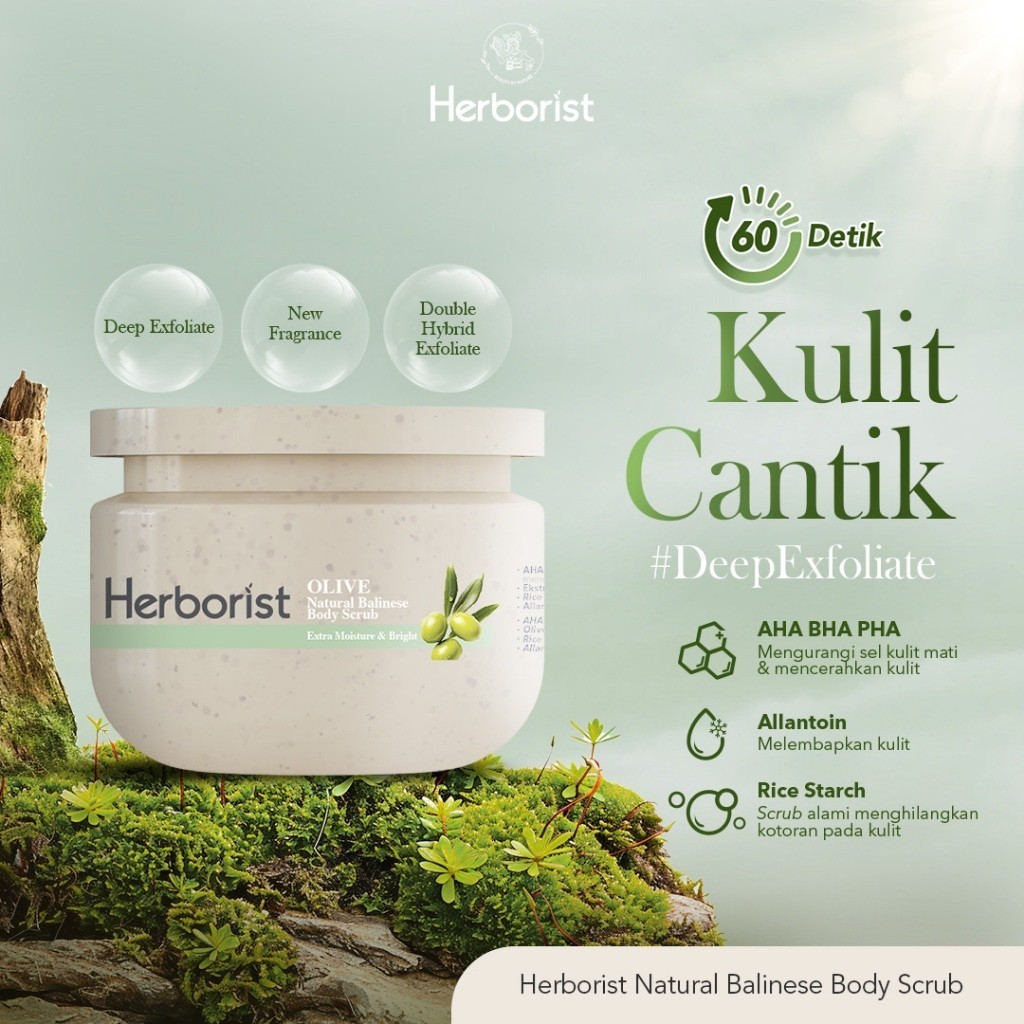 Jual Herborist Natural Balinese Body Scrub AHA-BHA-PHA Lulur Exfoliasi ...