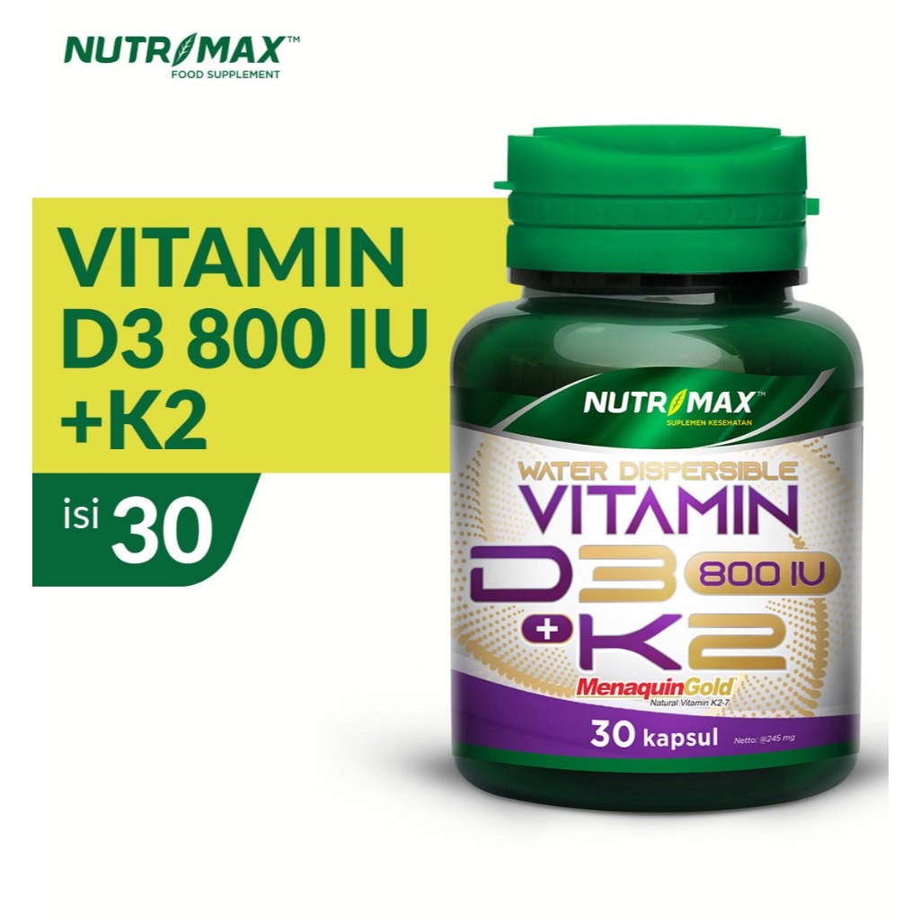 Jual Nutrimax Water Dispersible Vitamin D3 + K2 Kalsium Calcium ...