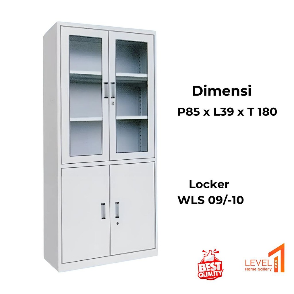 Jual Lemari Arsip Kantor WLS 09-10 Metal 2 Pintu White | File Cabinet ...