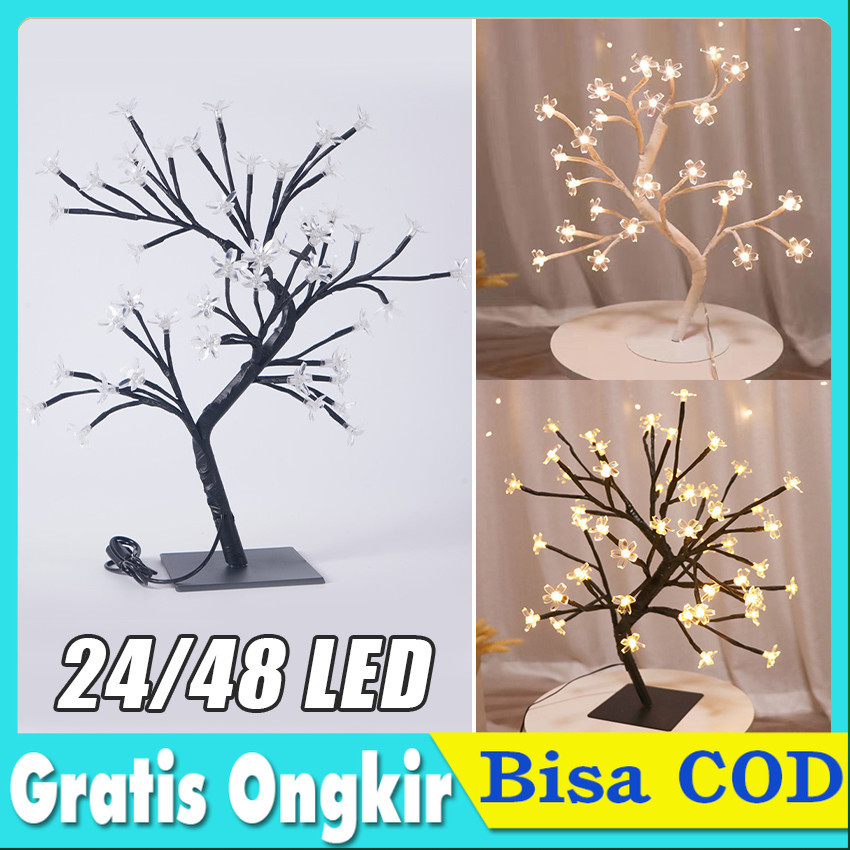 Jual Lampu Tidur Model Pohon Ranting Unik Colokan USB / Tenaga Baterai ...