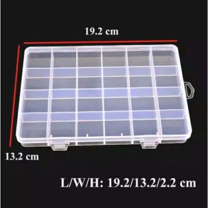 Jual Kotak Penyimpanan Manik Manik Storage Sekat Tempat Penyimpanan 2x5 ...