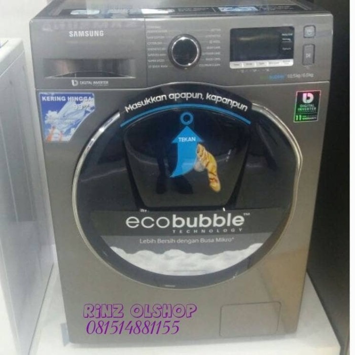 Jual MESIN CUCI FRONT LOADING 10KG DRYER 99 SAMSUNG WD10K6410OX INVERTER Shopee Indonesia