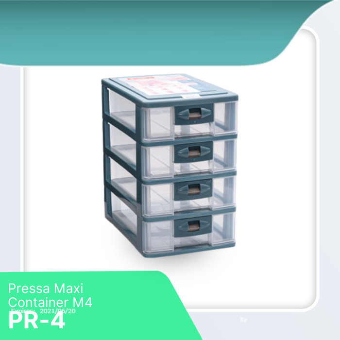 Jual LION STAR Laci 4 Tingkat Pressa Maxi Container M4 - PR-4 | Shopee ...