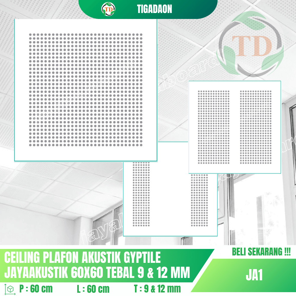 Jual Ceiling Plafon Akustik Gyptile JayaAkustik Dari Jayaboard | Shopee ...