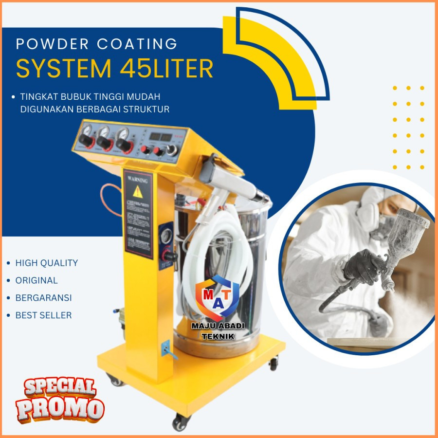 Jual machine powder coating 45L mesin powder coating cat bubuk 45LITER