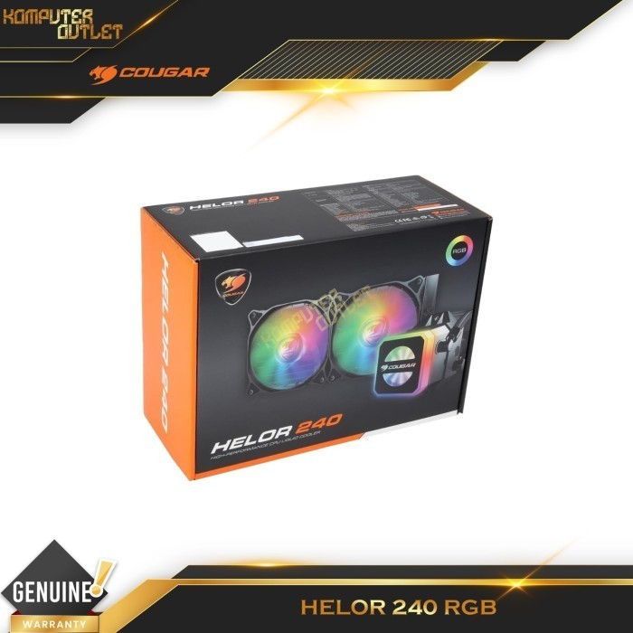 Jual Cougar Helor ARGB 240 AIO Liquid CPU Cooler with Perfect Water ...