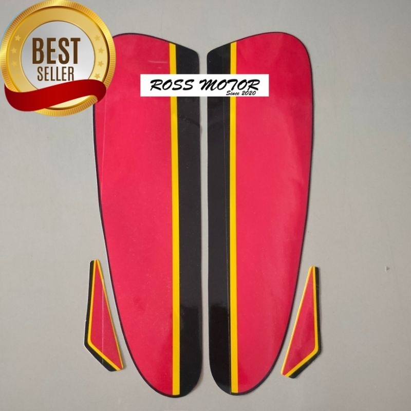 Jual Striping stiker polet motor honda cb100 CB 100 gelatik jadul merah ...