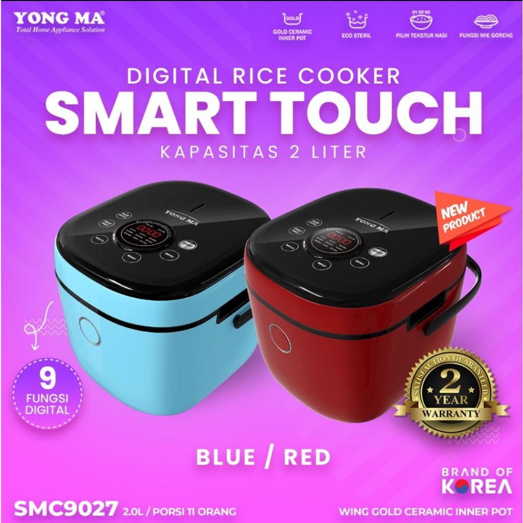 Jual YONG MA Rice Cooker Digital 2 Liter SMC 9027 - Garansi 2 Tahun ...