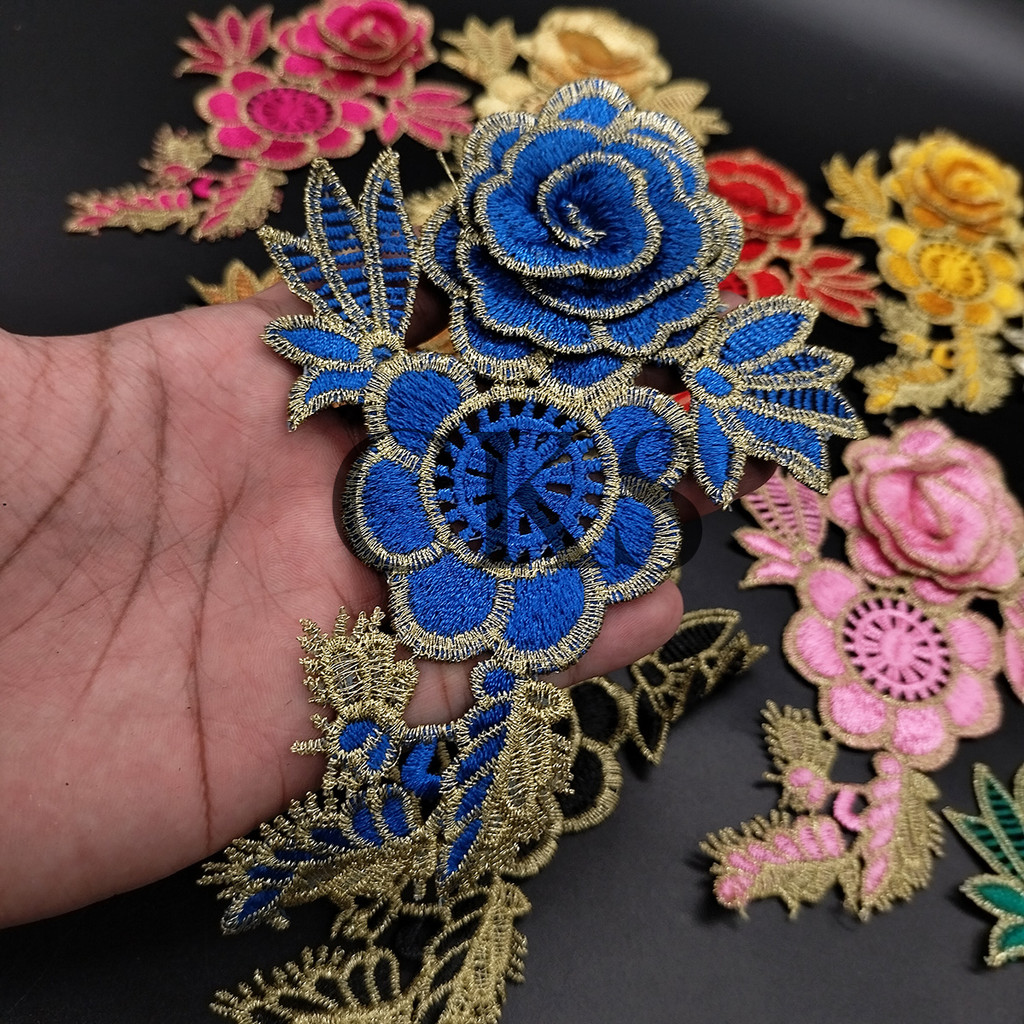 Jual Patch Aplikasi Bunga 60839-1 (Harga 1 Renda) / Renda Aplikasi ...