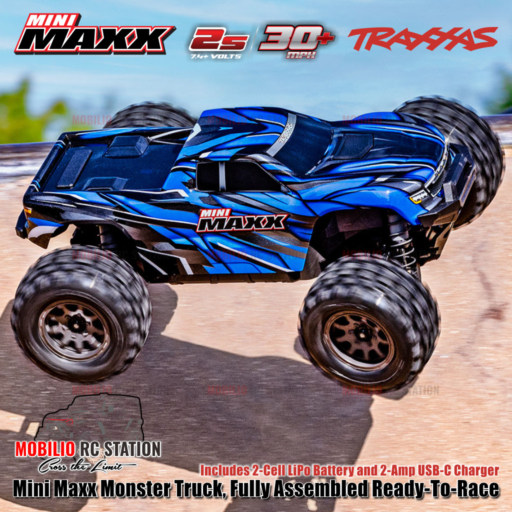 Jual Traxxas 107154-1 Mini Maxx Monster Truck Fully Assembled Brushless ...