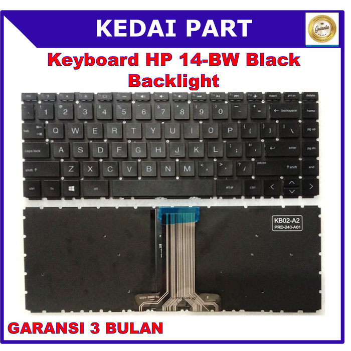 Jual Keyboard Laptop HP 14-BS 14-BW TPN Q186 Q187 240 G6 Black ...