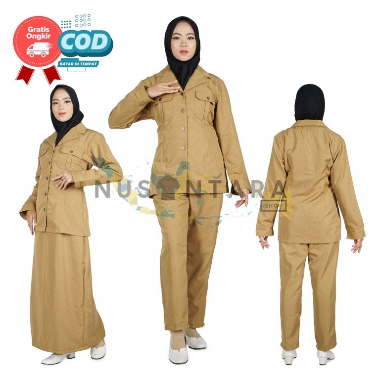 Jual Seragam Pns Wanita Seragam Keki Wanita Baju Pemda Wanita Model ...