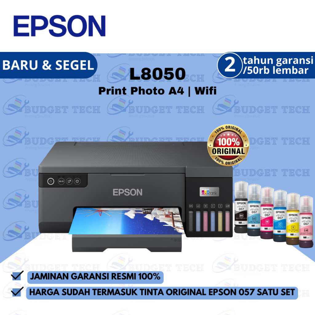 Jual Printer Epson Ecotank L8050 (Pengganti L805) Printer Photo A4 6 ...