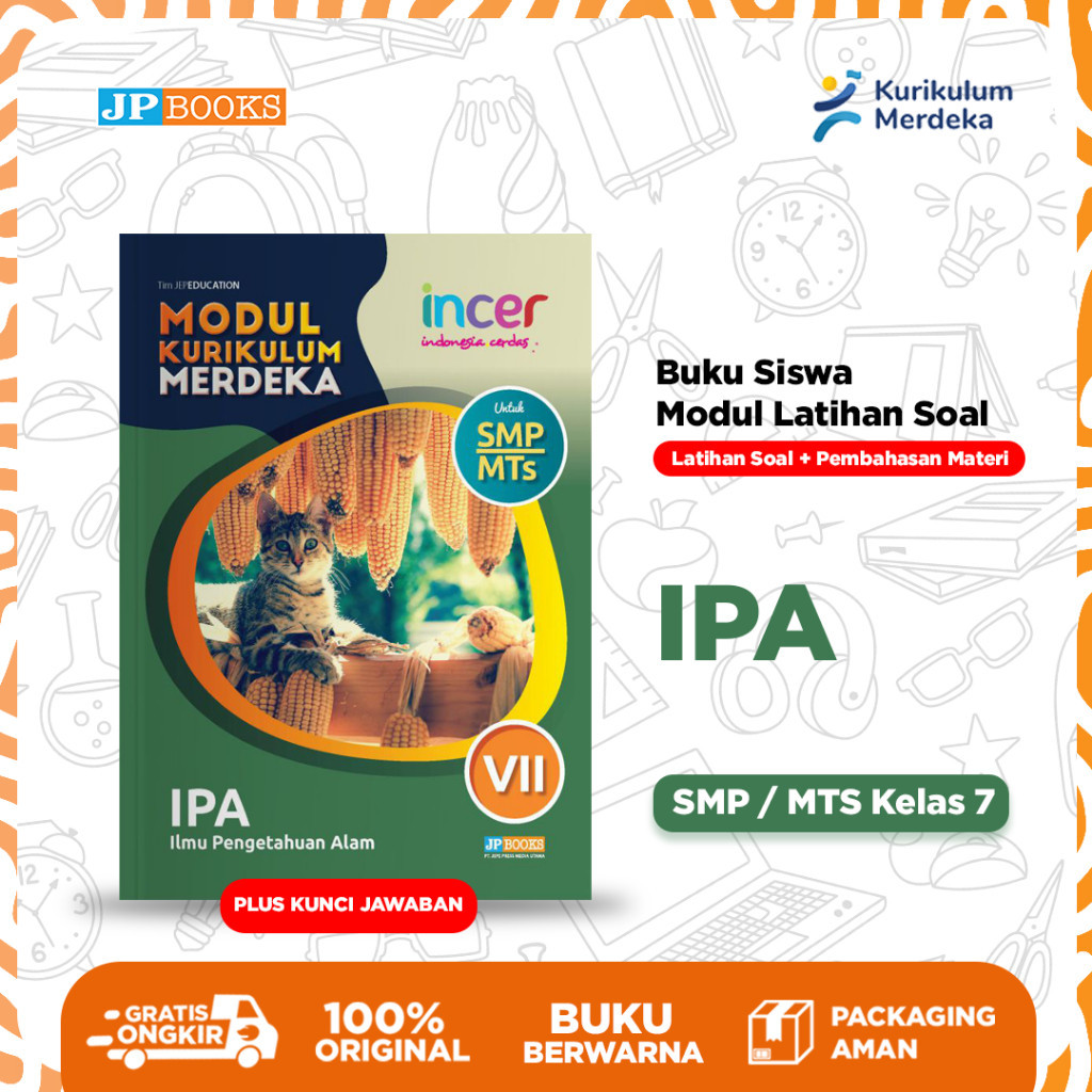 Jual Jp Books Buku Siswa Sekolah Modul Latihan Kurmer Soal Incer Ipa