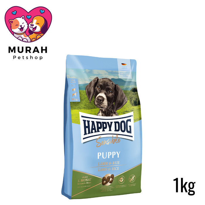 Jual HAPPY DOG Sensible Puppy Lamb Rice 1kg Makanan Kering