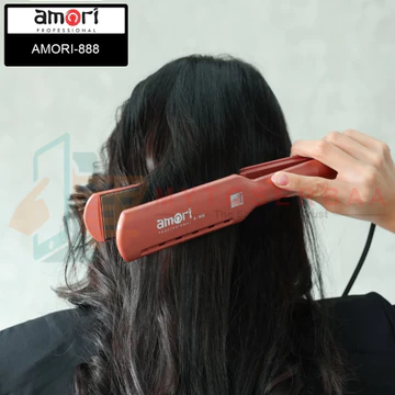 AMORI 888 Catokan Rambut Plat Lebar (Wide Plate Super Smooth Titanium Ionic Plate) MY