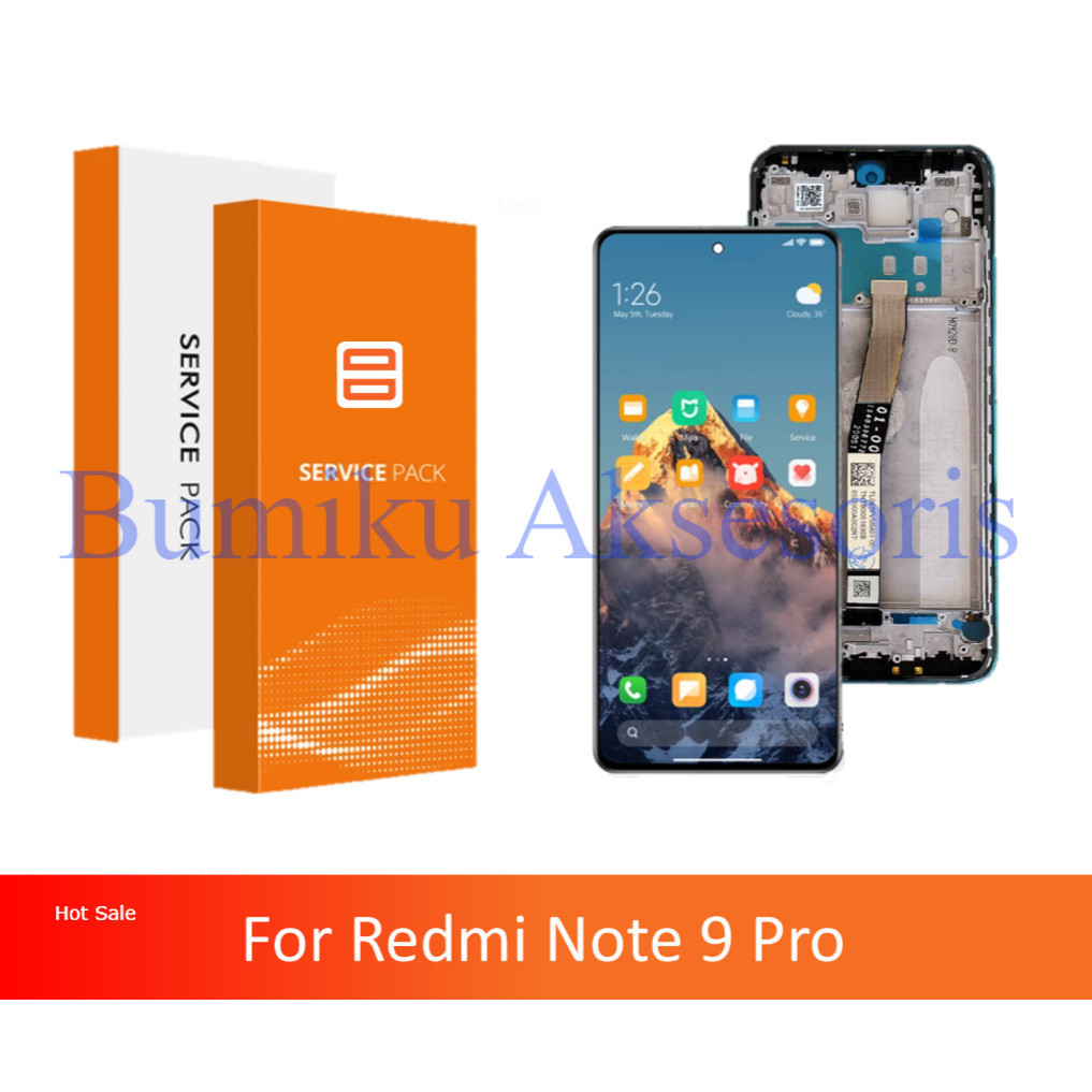 Jual LCD + FRAME XIAOMI REDMI NOTE 9 PRO ORIGINAL SERVICE PRODUCT ...