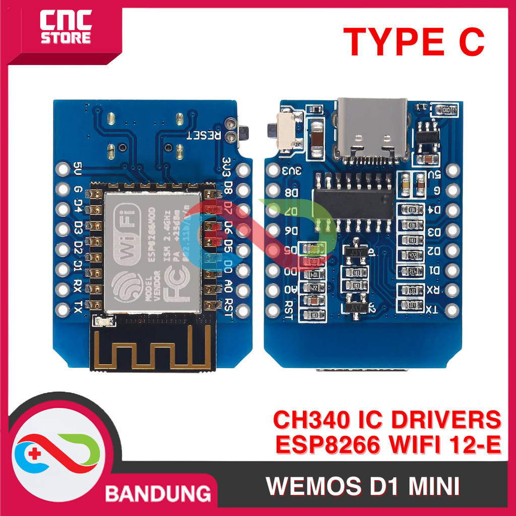 Jual WEMOS D1 MINI ESP8266 TYPE-C 4MB LUA WIFI IOT INTERNET MCU MINI ...