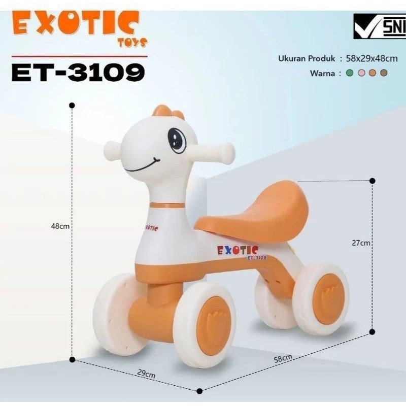 Jual RFV68 MAINAN ANAK RIDE ON RODA TIGA EXOTIC ET 3109 MODEL DINO (NEW ...