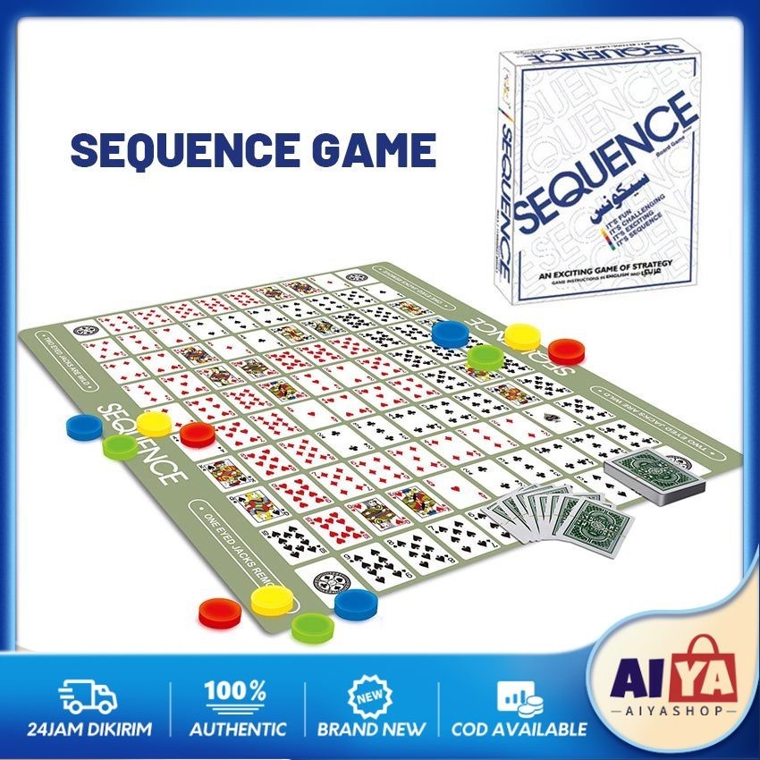 Jual Sequence Card Game Boardgame Mainan Kartu Challenge Educational