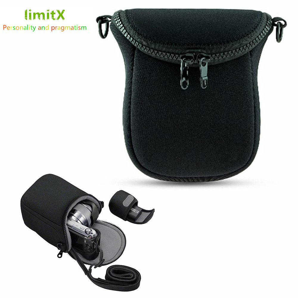thumbnail image 2 of IZONIX Medium Camera Carry Bag For Canon - Fits SX70 HS, SX430 IS, G16, G15, G12, EOS M Series & More - Black, Padded, Water-Resistant 2 of 4