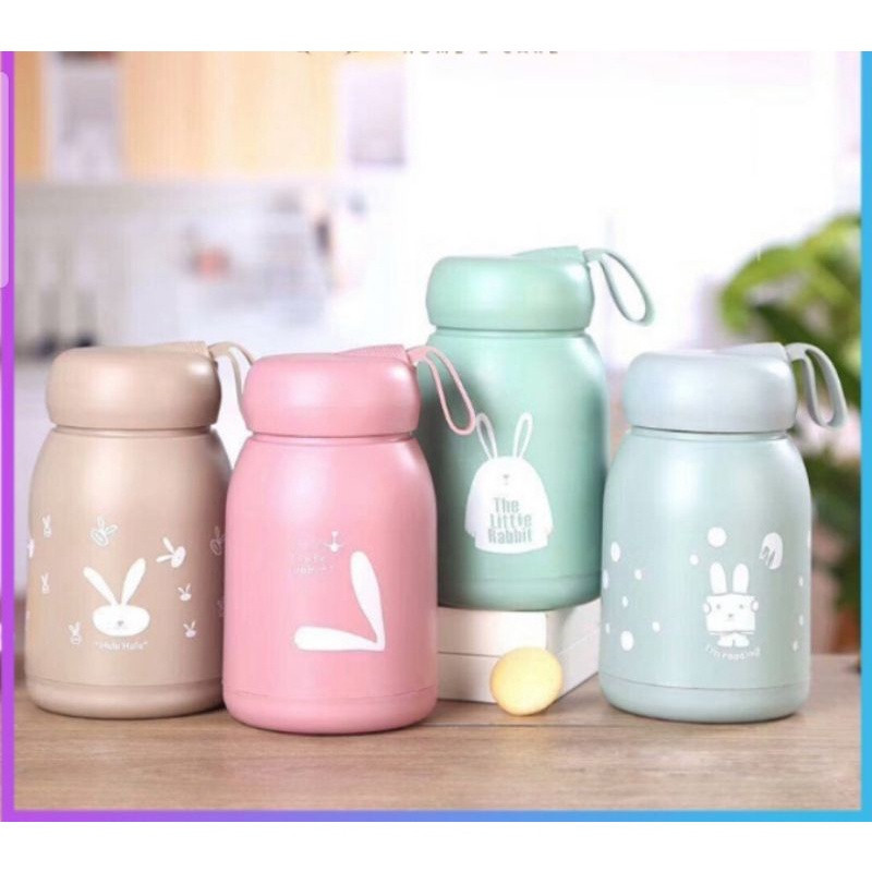 Jual Tumbler Souvenir Botol Rabbit Kelinci Dengan BOX Botol Minum Kaca ...