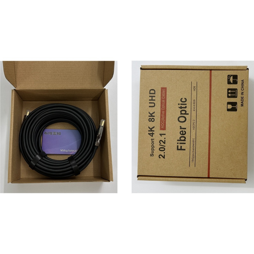 Jual [anitech toko] Kabel HDMI Fiber Optic 4K 3D ARC V2.0-Panjang 20 m ...