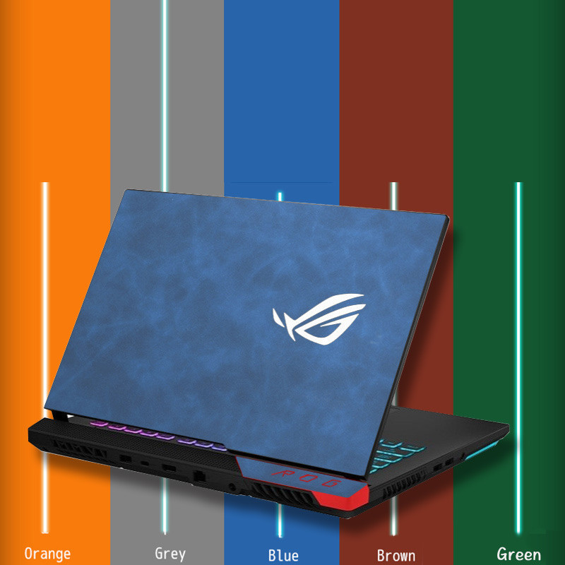 Jual Crazy Horse PU Leather Sticker Skin for Asus ROG strix g712 g713 ...