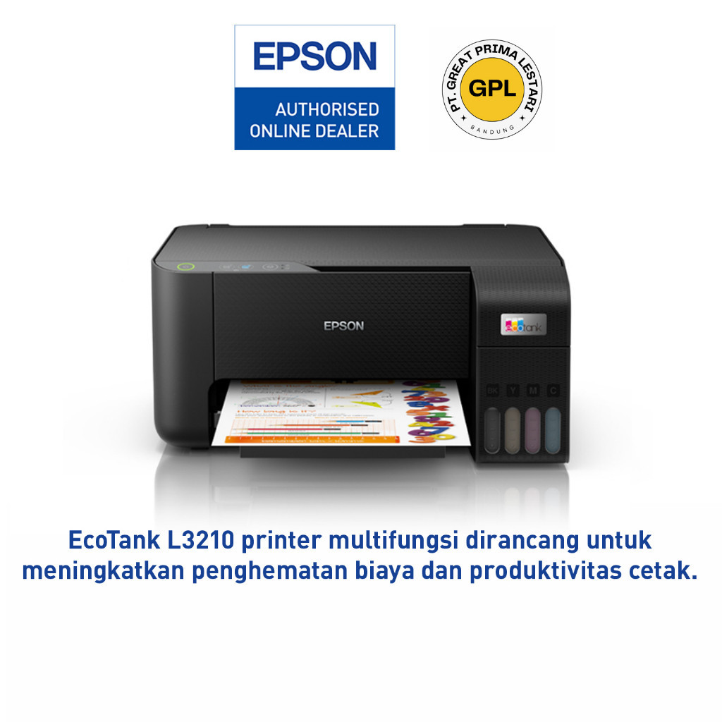 Jual Promo Puncak Printer Epson L3210 L 3210 L 3210 Print Scan Copy Epson Ecotank L3210 A4 All 