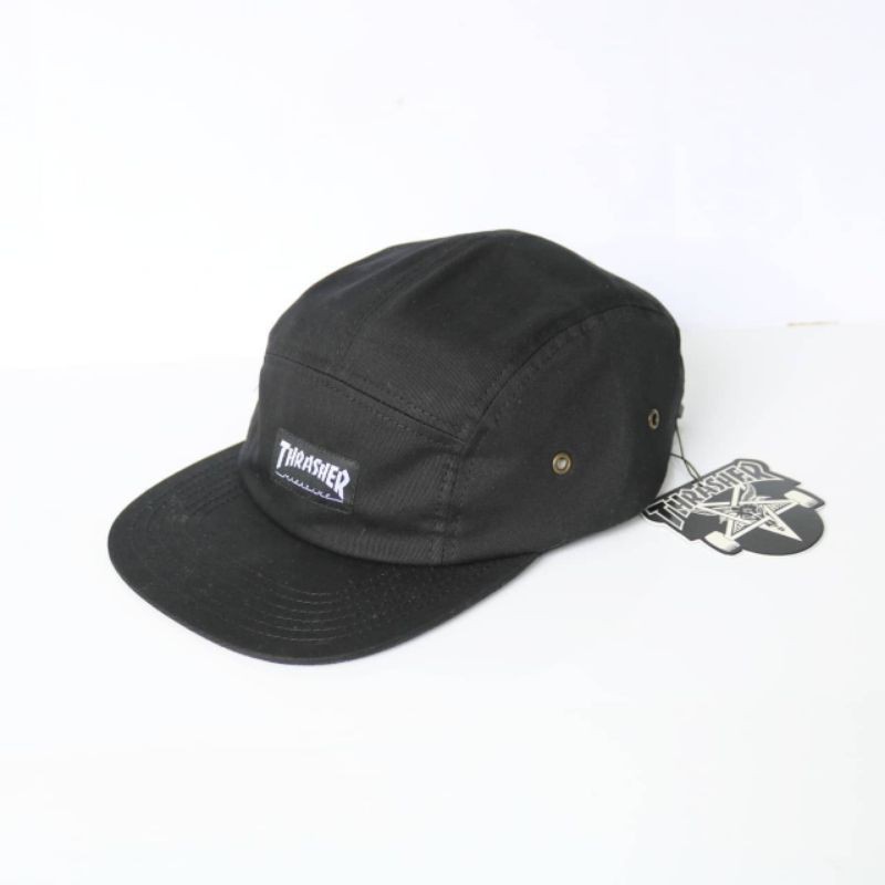 Jual Topi thrasher 5 panel hitam | Shopee Indonesia