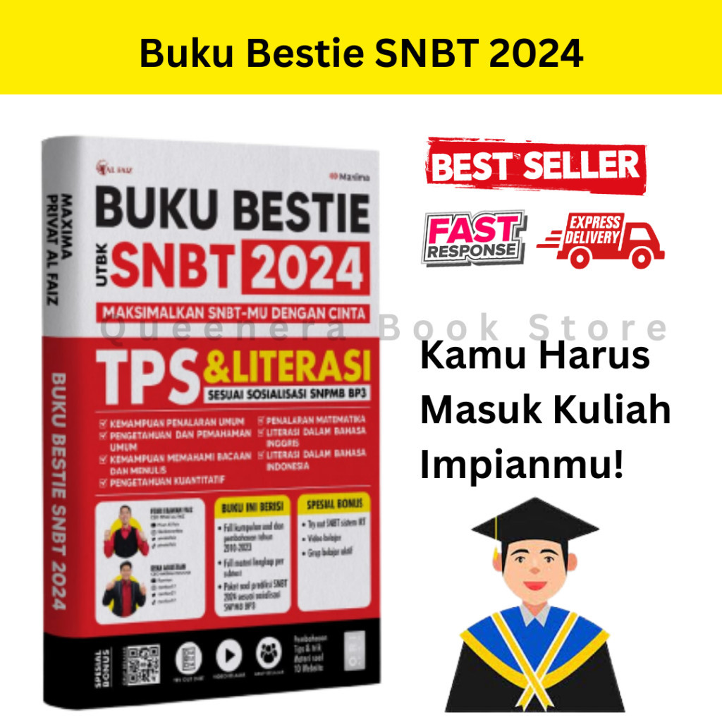 Jual Buku Bestie UTBK SNBT 2024 TPS Dan Literasi Update Soal Essay ...