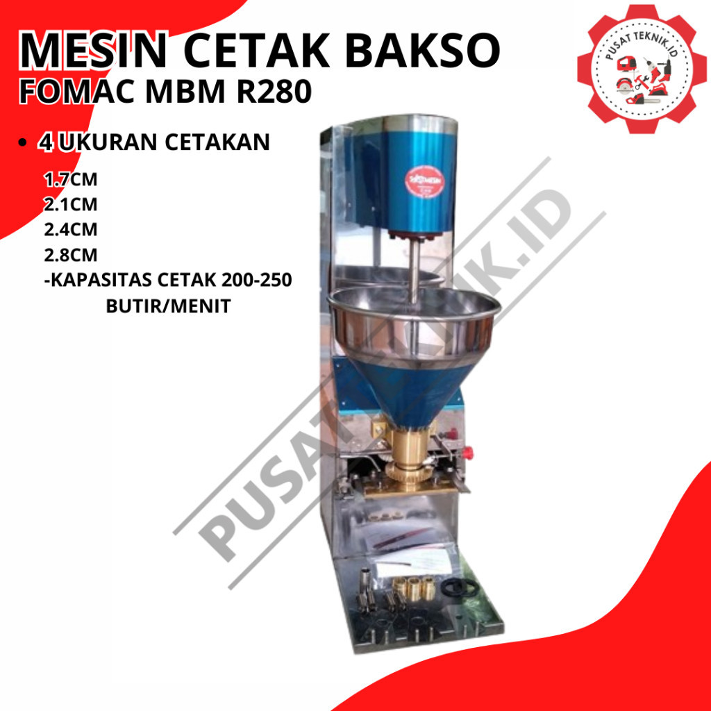 Jual Mesin Cetak Bakso Fomac Mbm R 280 Meatball Maker Fomac Mbm R280