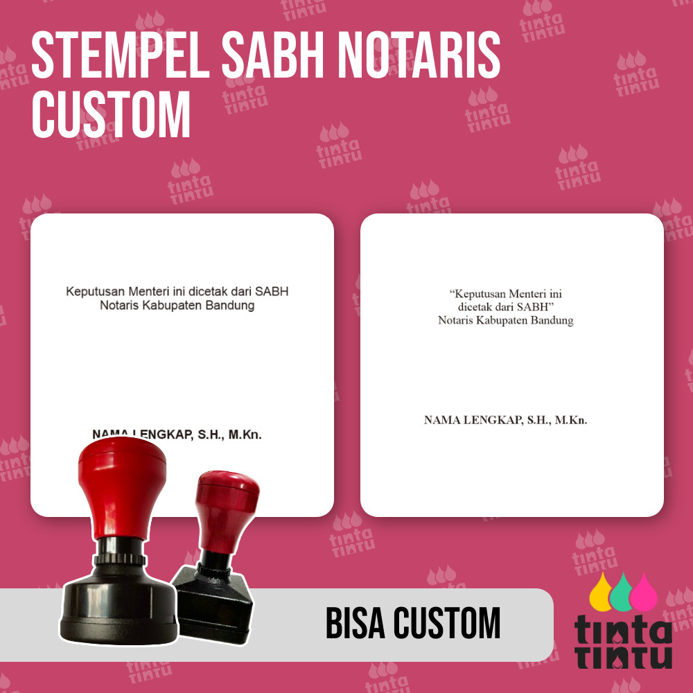 Jual Stempel SABH Notaris Custom | Shopee Indonesia