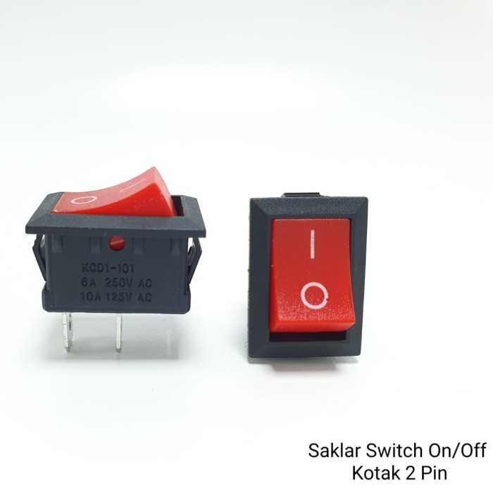 Jual saklar switch on/off kotak 2 pin -ASK25 | Shopee Indonesia