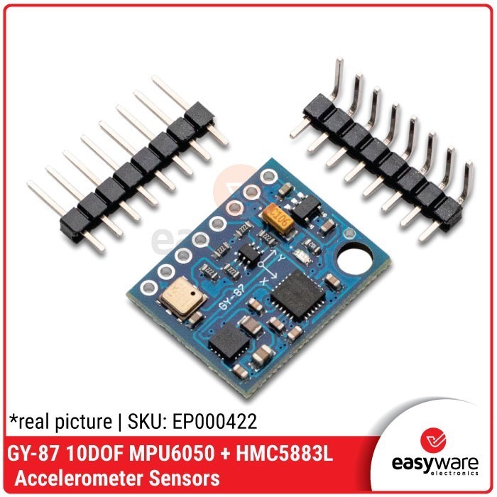 Jual DC99 GY-87 GY87 GY 87 10 Axis Sensor 10DOF MPU6050 HMC5883L BMP180 ...
