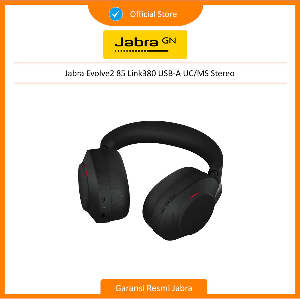 Jabra Evolve2 85 Link380 USB-A UC/MS Stereo