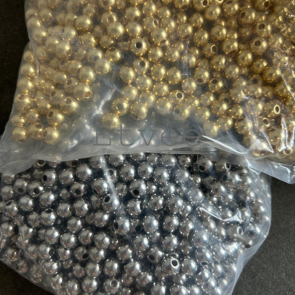 Jual L58 8mm bead manik stainless steel anti karat | Shopee Indonesia