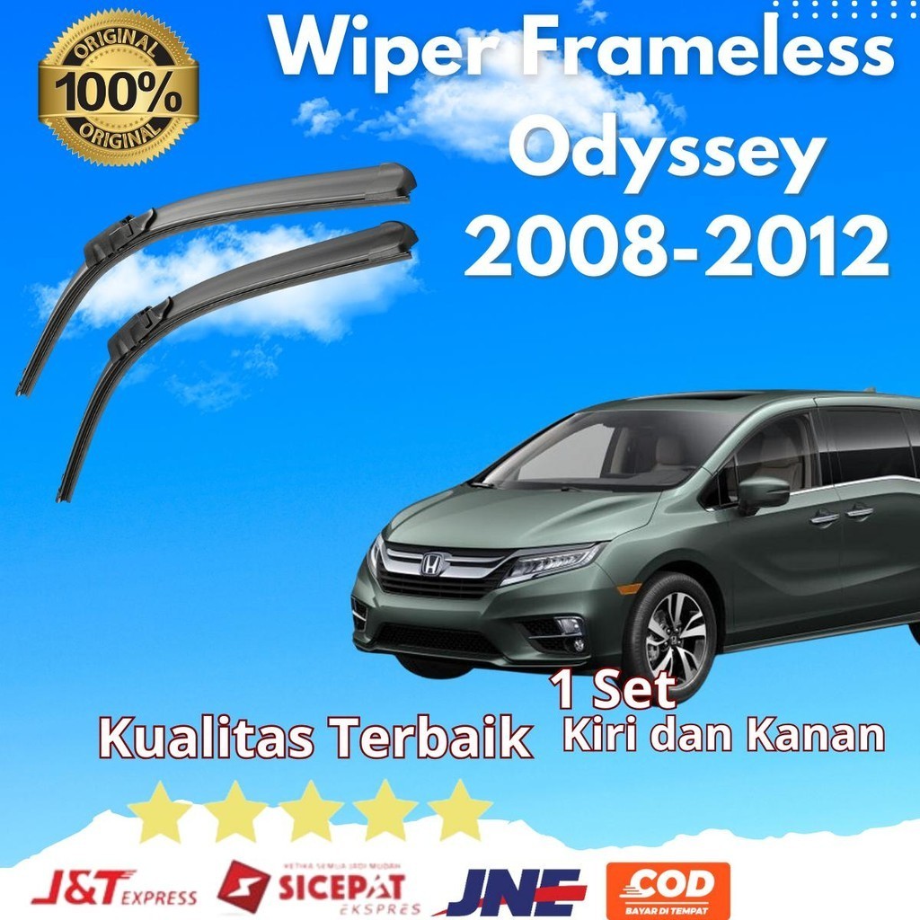 Honda Odyssey 2012 Wiper Sizenull