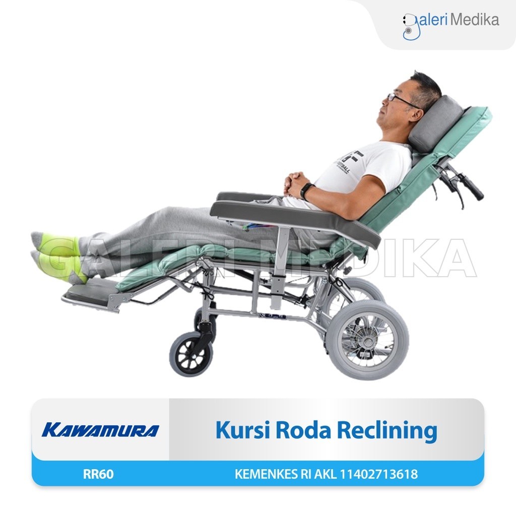 Jual Kawamura Type Rr Reclining Wheelchair Berbaring Kursi Roda Jepang Shopee Indonesia