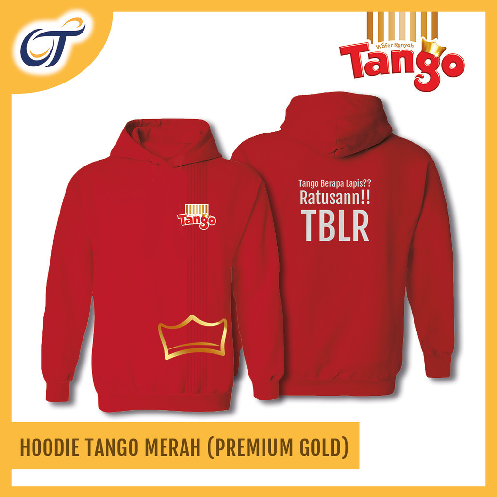 Jual TANGO HOODIE MERAH PREMIUM GOLD Shopee Indonesia