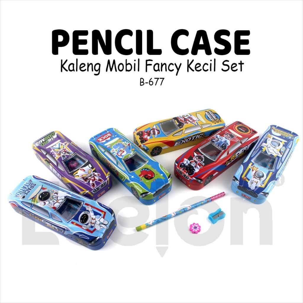 Jual Kotak Pensil Kaleng Mobil Set Tempat Pensil Kaleng Mobil B 677 Shopee Indonesia 5141