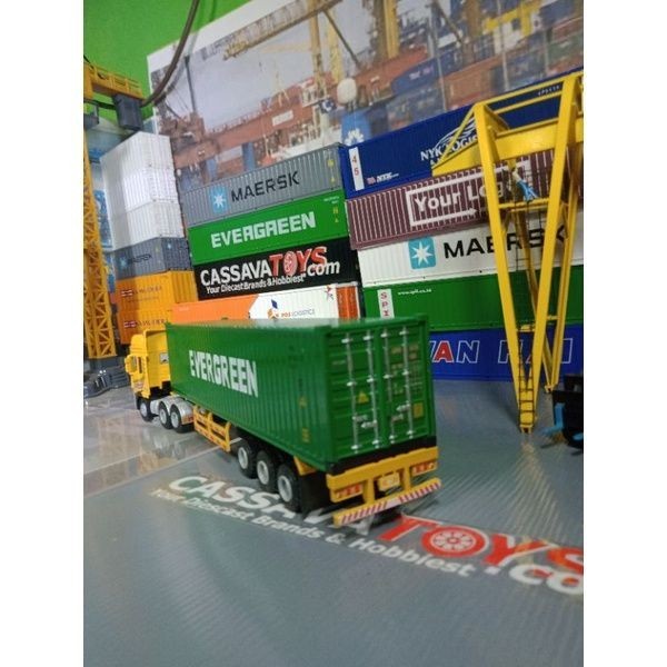 Jual Diecast truck container trailer Evergreen scala 50 alloy | Shopee ...