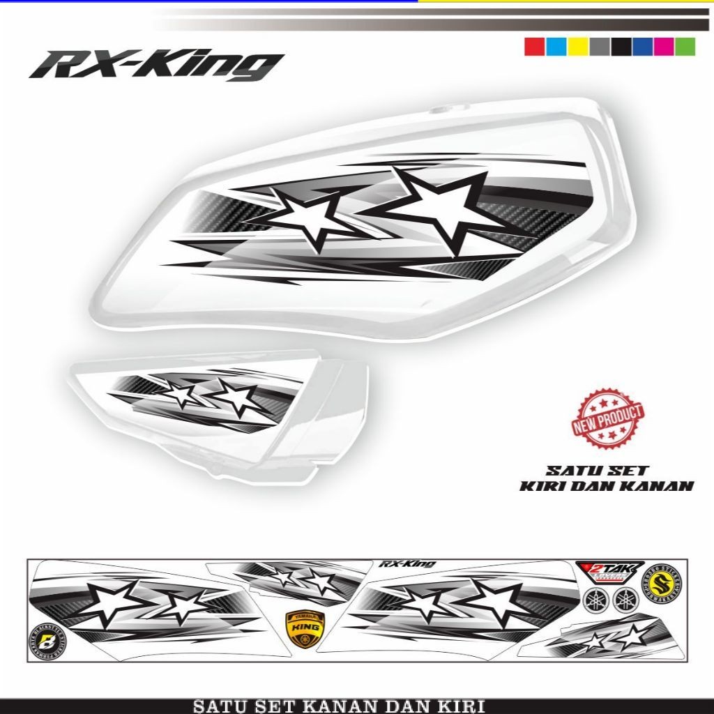 Jual STIKER VARIASI MOTOR RX KING / STRIPING POLET MOTOR KING VARIASI ...