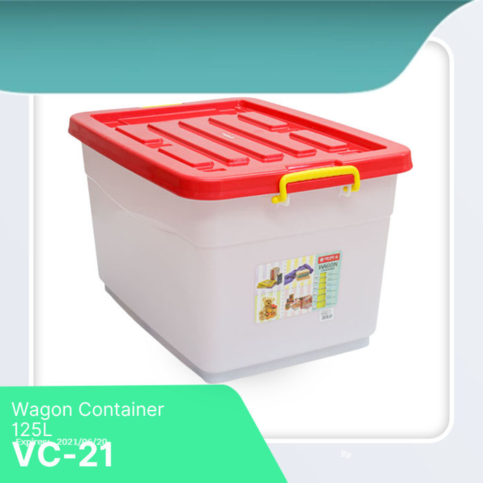 Jual LION STAR Kotak Penyimpanan Wagon Container 125L VC-21 | Shopee ...