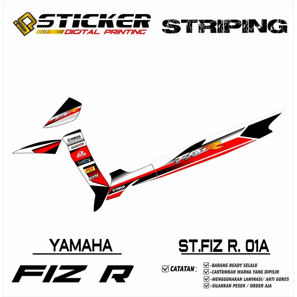 Jual (COD) STRIPING FIZR VARIASI LIMITED SPECIAL EDITION FIZ R variasi ...