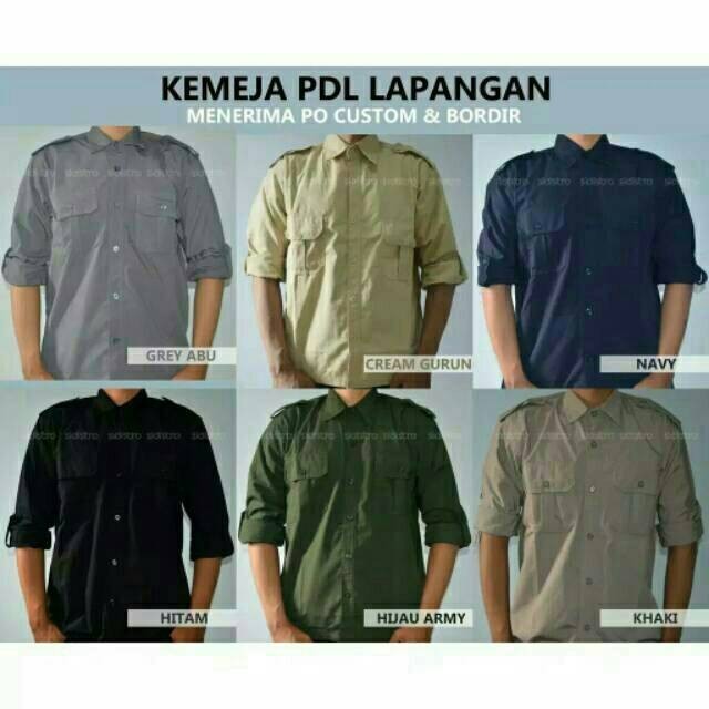 Jual Kemeja Pdh Pdl Lapangan Ripstop Lengan Panjang | Shopee Indonesia