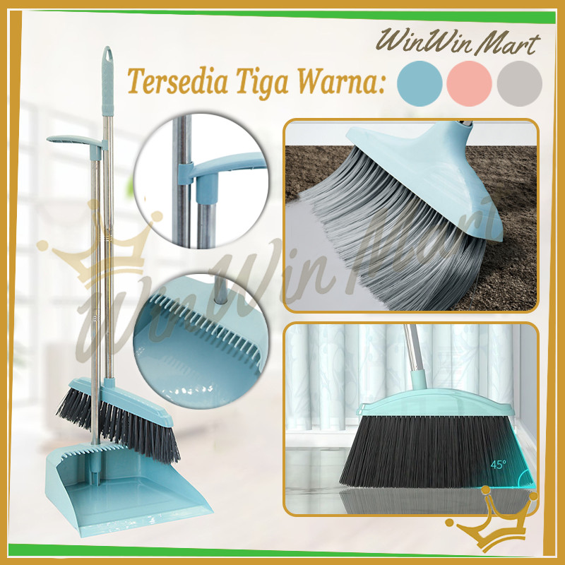 Jual Sapu Lantai Pengki Set Dengan Serok Rambut Alat/2 in 1 Kombinasi ...
