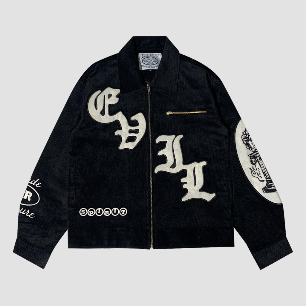 Jual EVILSPIRIT WORK JACKET - LIORA BLACK UNISEX | Shopee Indonesia