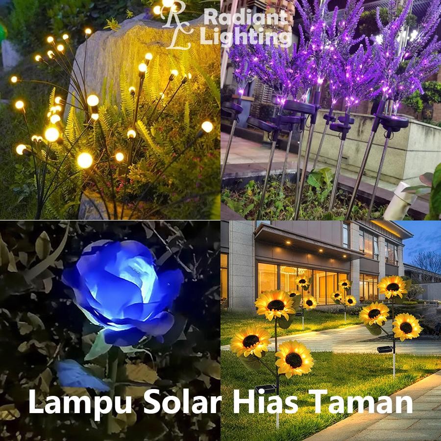 Jual Lampu Taman Hias Bunga Tenaga Surya Outdoor Solar Tahan Air ...