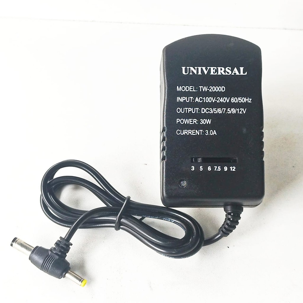 Jual Adaptor Switching Universal 3A 3V 5V 6V 7,5V 9V 12V | Shopee Indonesia